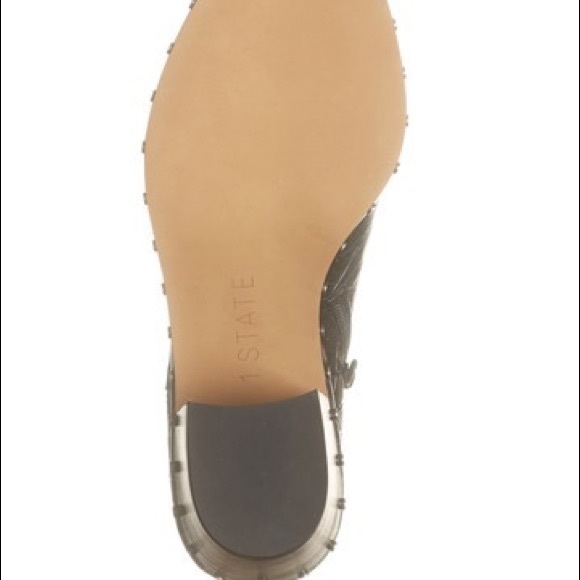 ON SALE 1.State Black Croc Studded Leather Bootie - Picture 4 of 8